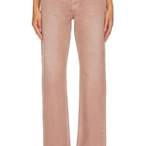 Image of Emery Wide Straight Beige Jeans - Classic beige jeans with a wide straight leg silhouette, perfect for casual chic looks.