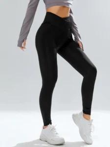 Image of SHEIN Solid High Waist Leggings, showcasing their sleek design and high waistband for a comfortable and flattering fit.