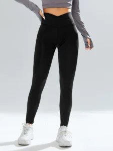 Image of SHEIN Solid High Waist Leggings, showcasing their sleek design and high waistband for a comfortable and flattering fit.